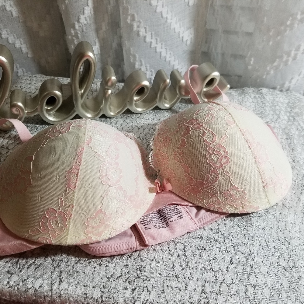Maidenform Pink n White Bra